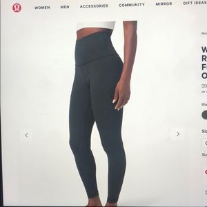 Lululemon wunder Under tights
